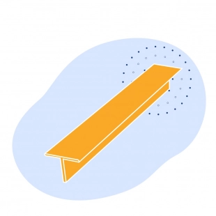 Алюминиевый тавр 66х64х8 мм М40 421130 ГОСТ 29296-92