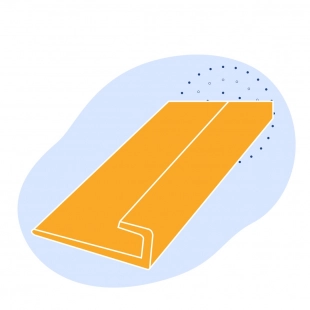 L-образный профиль стальной 35х35х4 мм СТ0 ГОСТ 8509-93