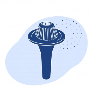 Чугунная водосточная воронка 360x92 мм СЧ20